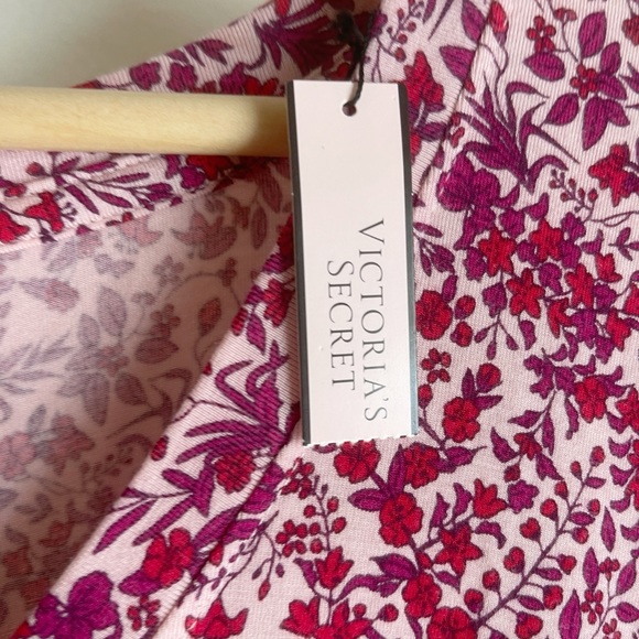 Victoria’s Secret Floral Knit Nightgown Panel Long Sleeve | Size Small - Picture 5 of 7
